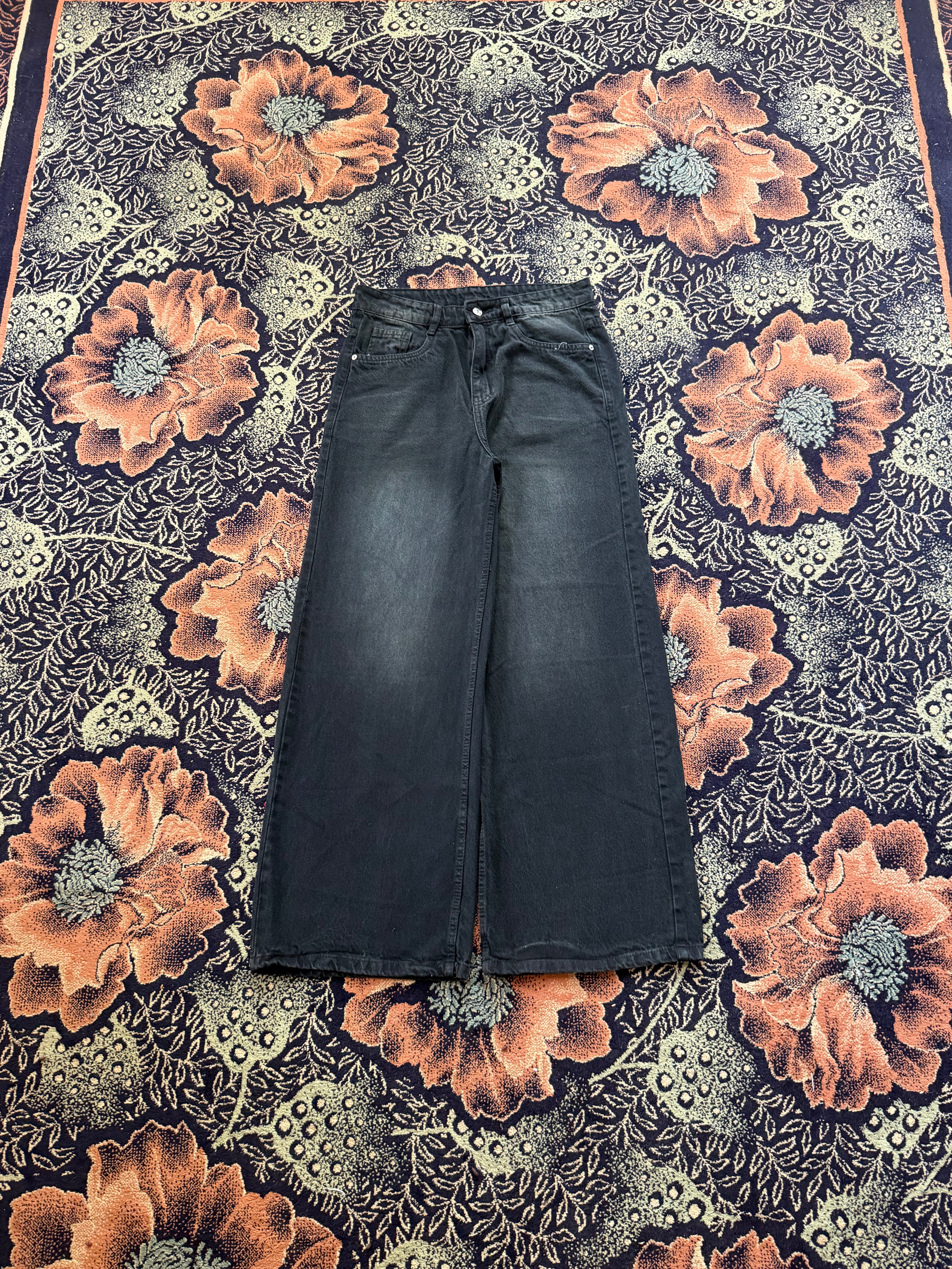 CHARCOAL BLACK WIDELEG