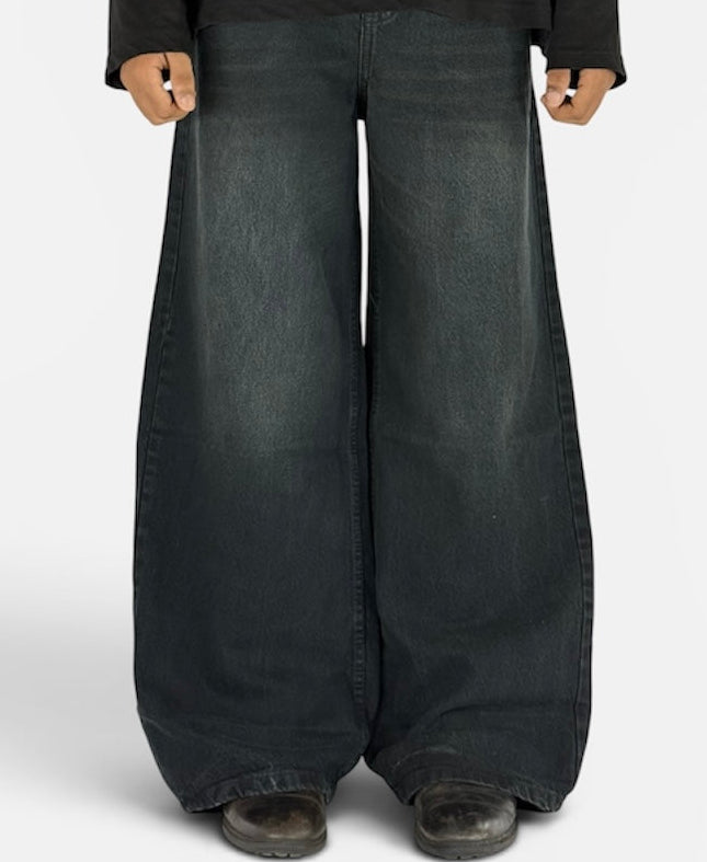 CHARCOAL BLACK WIDELEG