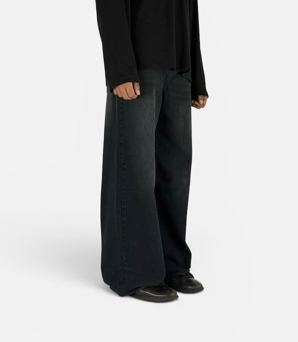 CHARCOAL BLACK WIDELEG