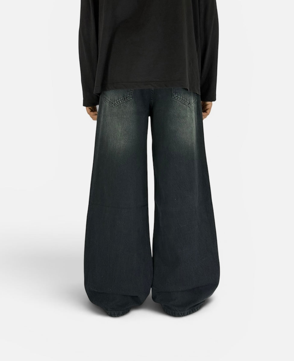 CHARCOAL BLACK WIDELEG