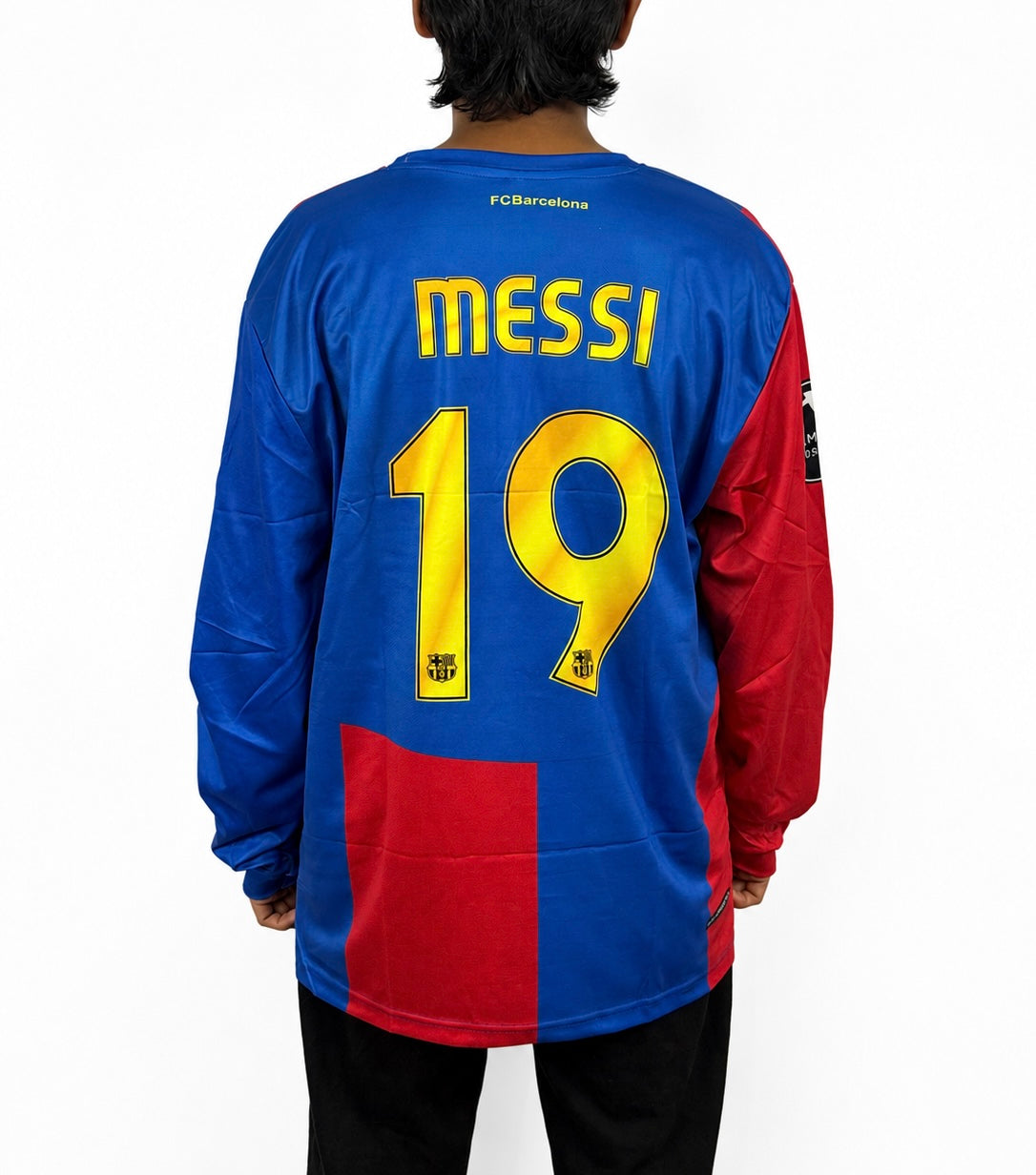 BARCELONA 2008-09 HOME RETRO KIT (LONG SLEEVE)